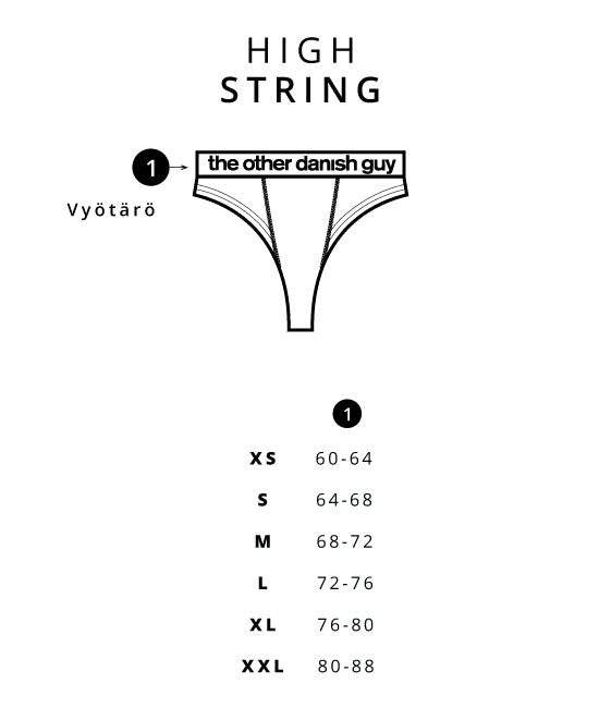 Size chart - High String