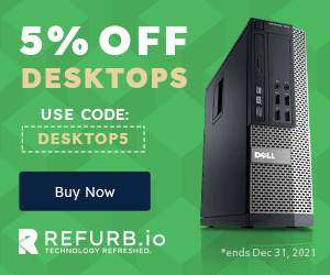 5% Off Desktops REFURB.io with Promo Code DESKTOP5