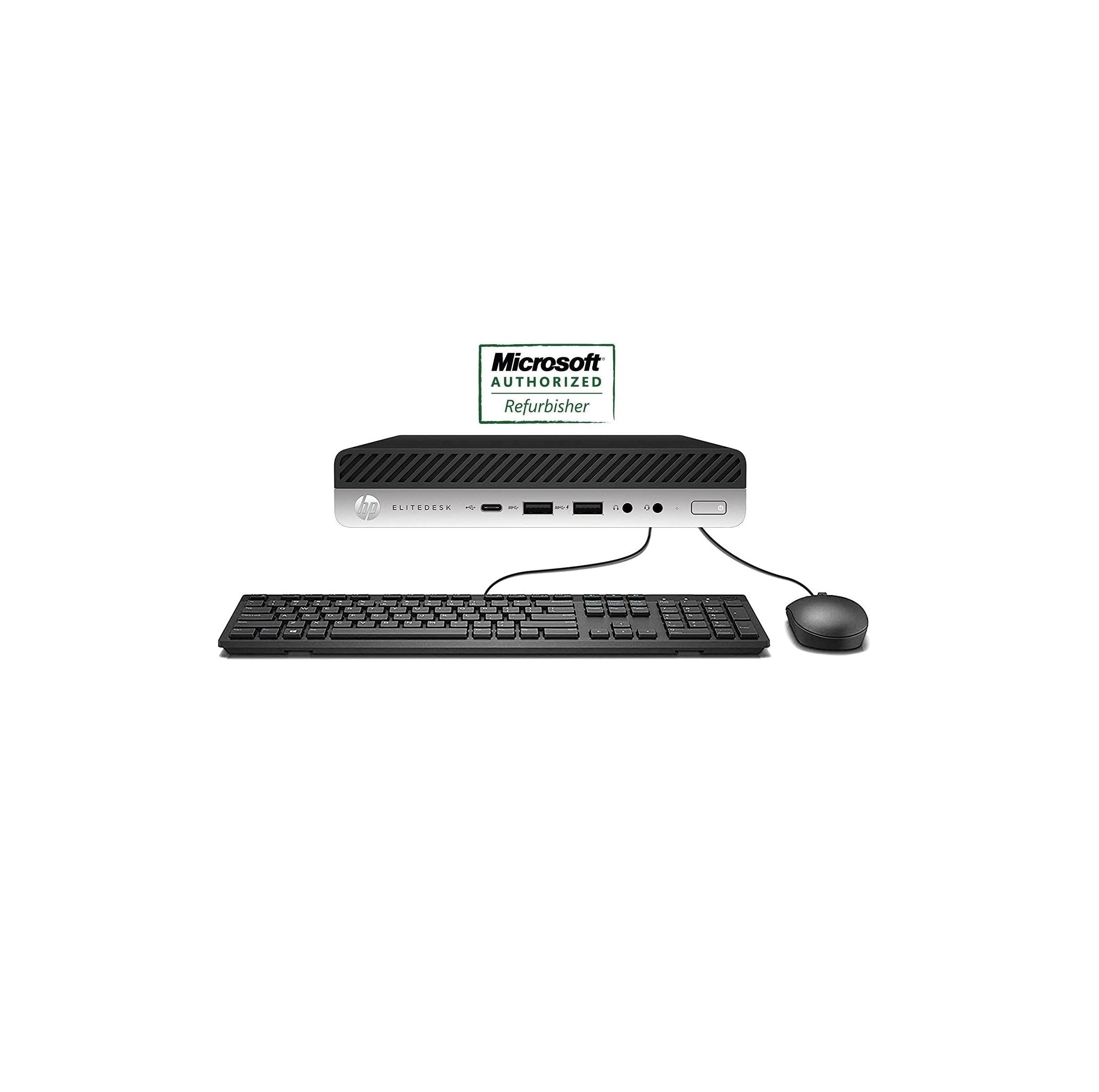 HP EliteDesk 800 G5 Mini Desktop i5-9500T 2.2GHz, 32GB RAM, 1TB Solid State Drive, Windows 11 Pro - Refurbished