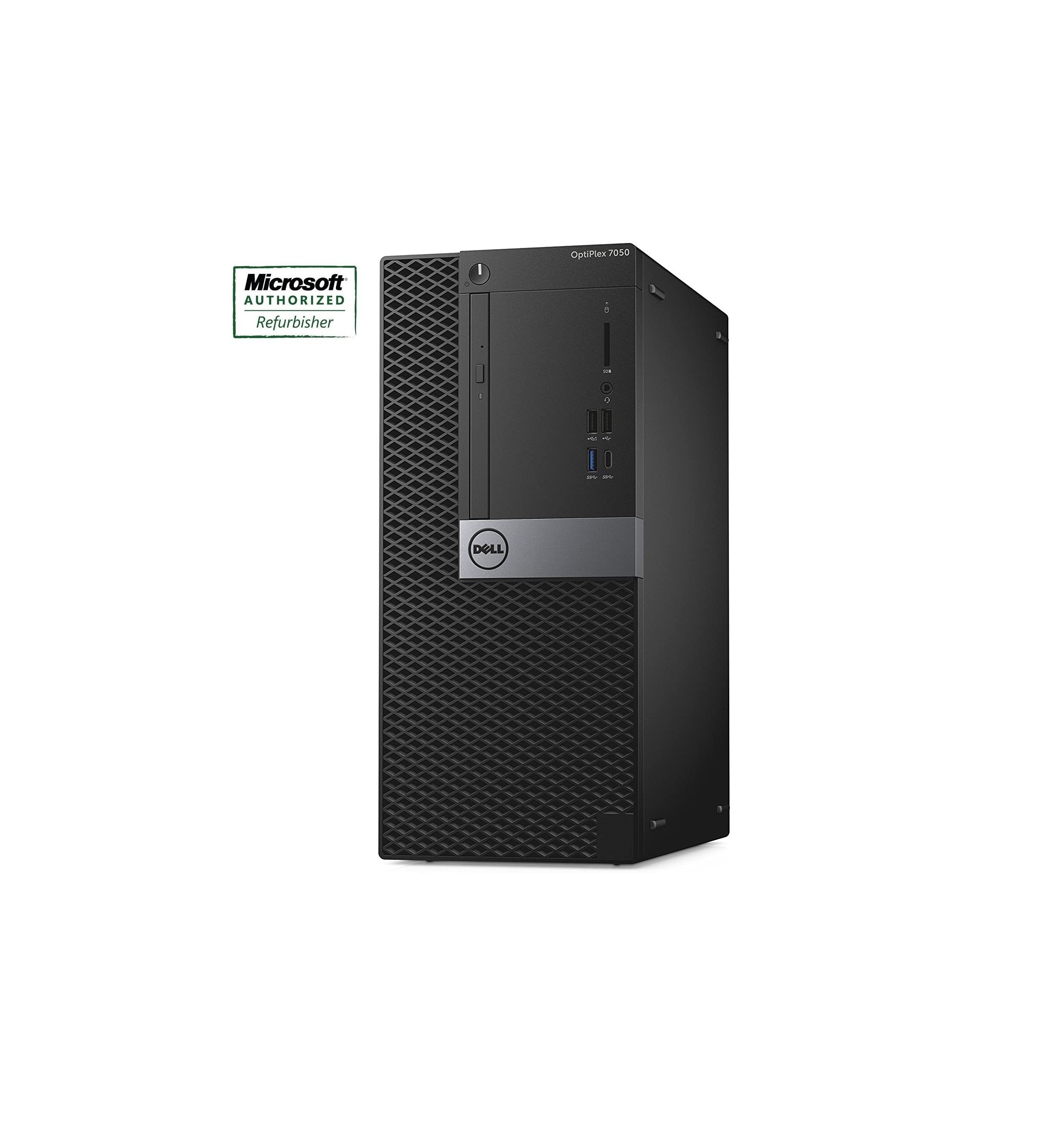 Dell OptiPlex 7050 Tower i7-6700 3.4GHz ,16GB RAM 256GB Solid State Drive Windows 10 Pro-Refurbished