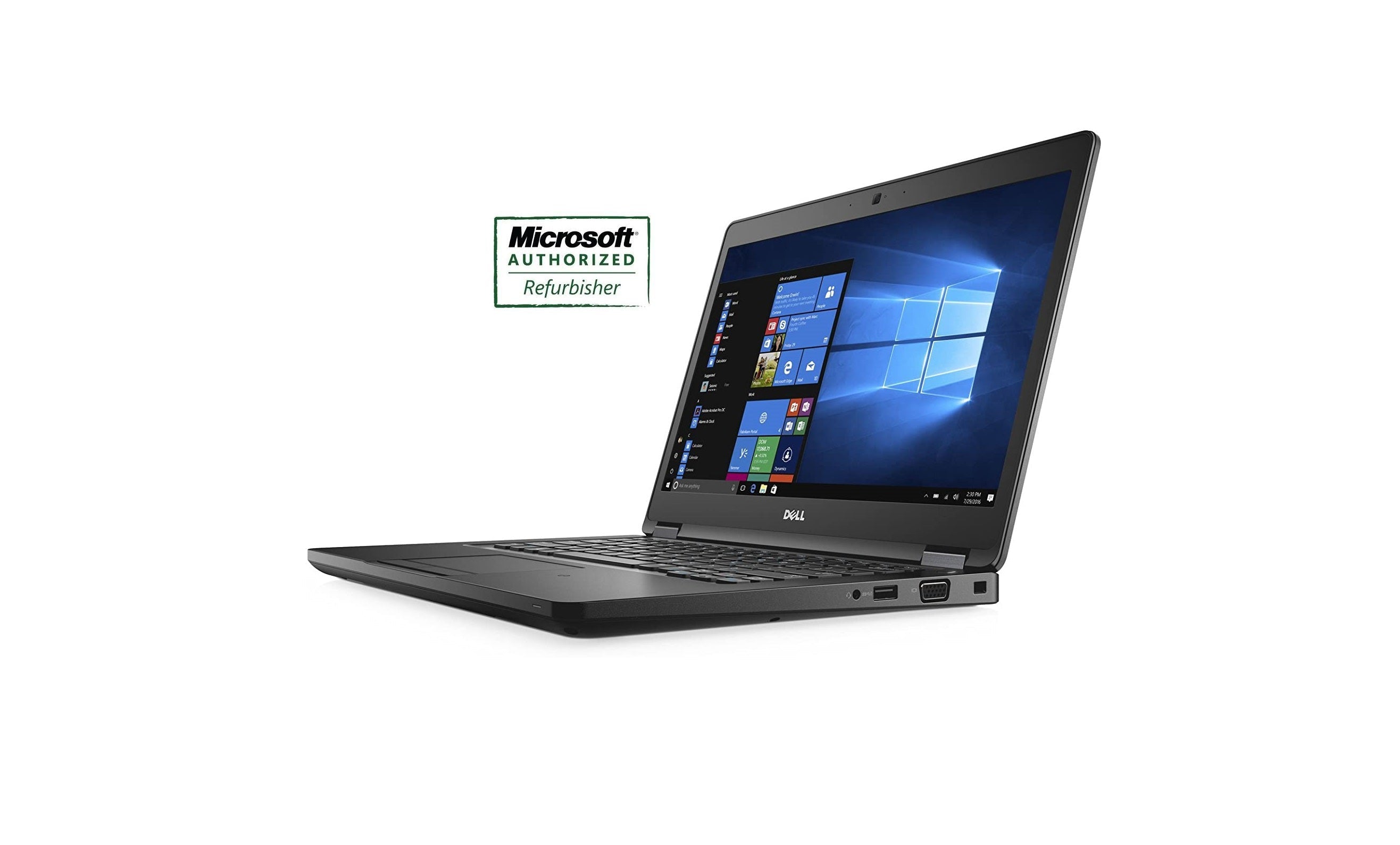 Dell 5480 Latitude 14" Touch i7-7820HQ 2.9GHz 16GB RAM, 256GB Solid State Drive, Windows 10 Pro - Refurbished