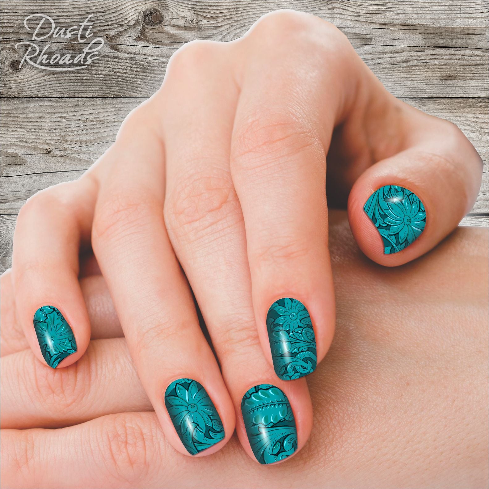 Clear Jelly Stamper stamping polish #85 - Deep Sea Teal, available at  www.lanternandwren.com.