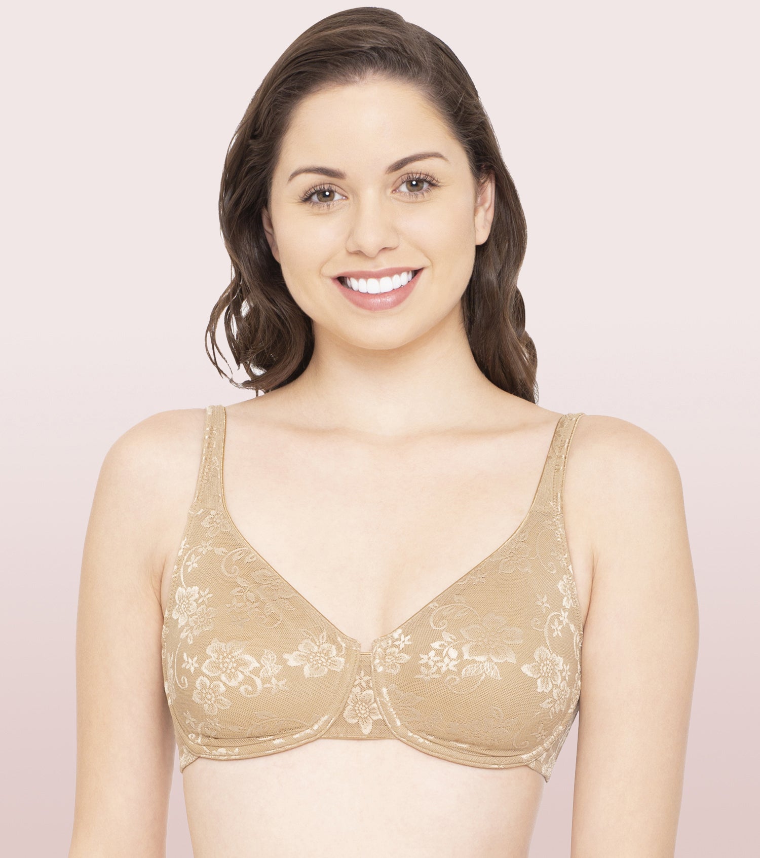 Enamor F126 Non-Padded Wired Full Coverage Lace Bra