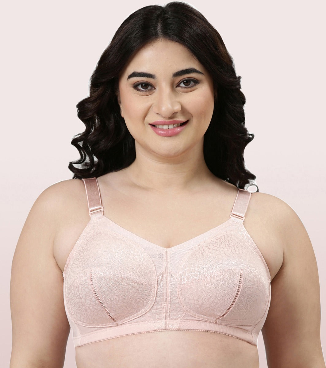 Enamor F126 LACE BRA NON-PADDED WIRED FULL COVERAGE