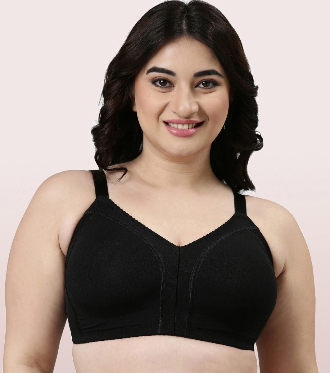 Buy Enamor FB12 Smooth Super Lift Full Support Bra - Non-Padded Wirefree  Full Coverage - Masai - FB12 Online