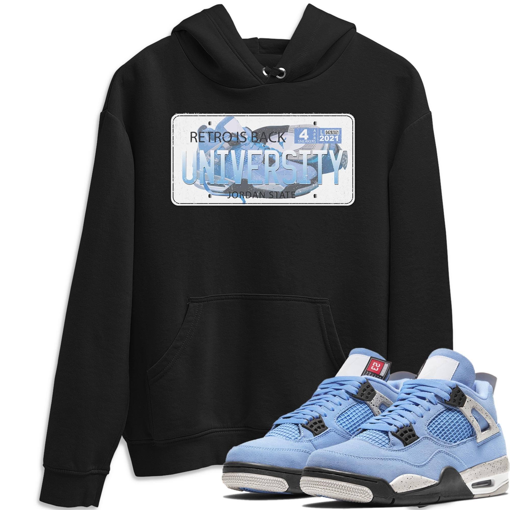 jordan 4 university blue hoodie