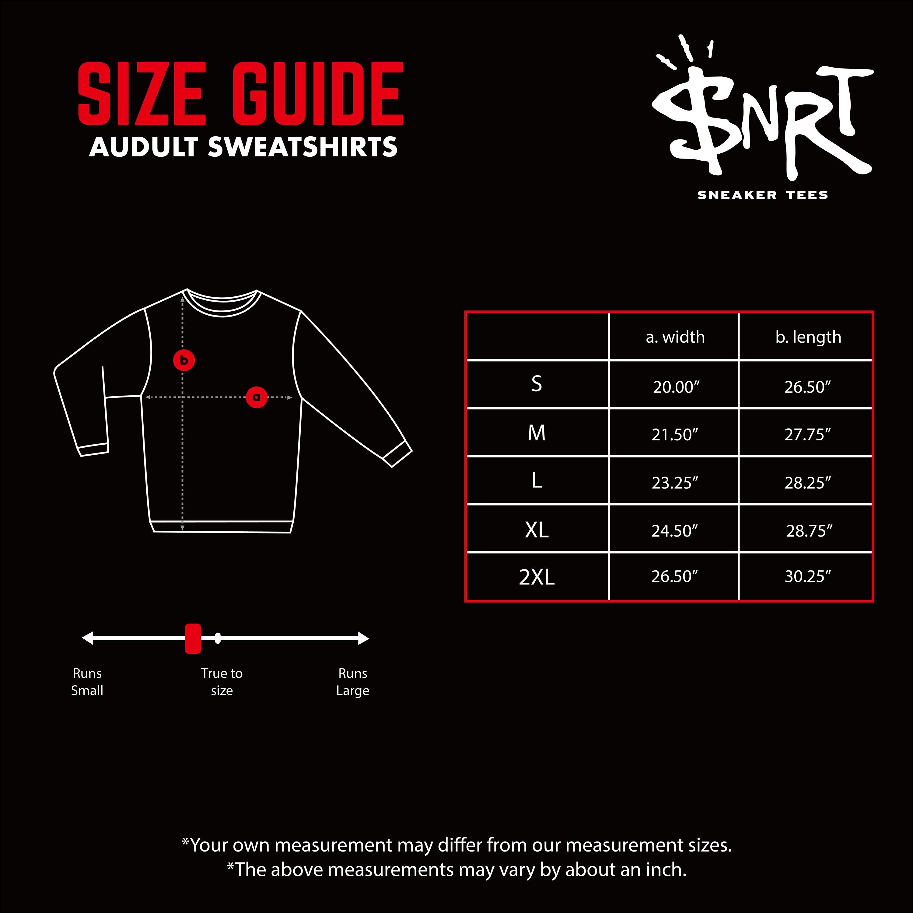 air jordan clothing size chart