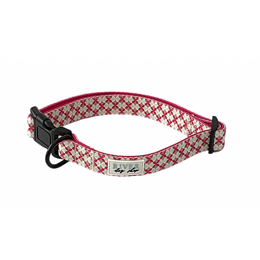 SMALL-SIZE DOG & CAT COLLAR - PINKY WHITE