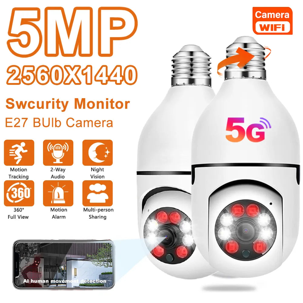 5G Wi-Fi 5MP Surveillance Camera