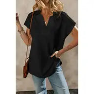 Textured Tee in Black