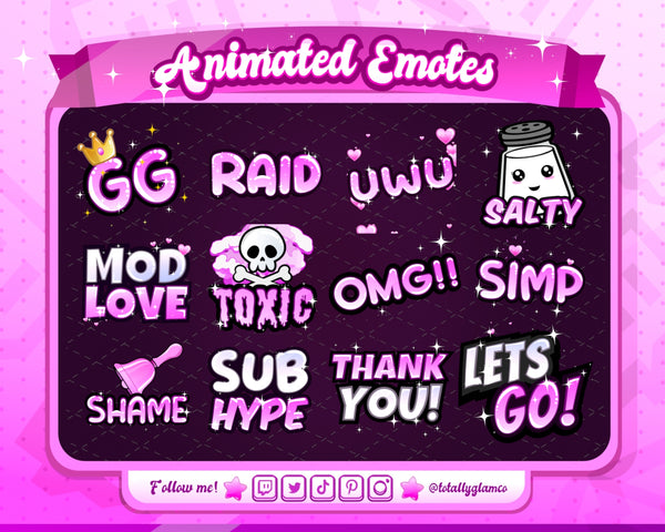 Bubble Mod Love Twitch Emote Mod Love Text Discord Emote 