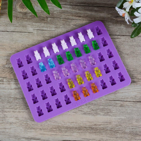 Gummy Bear Candy Molds - Silicone with Droppers included