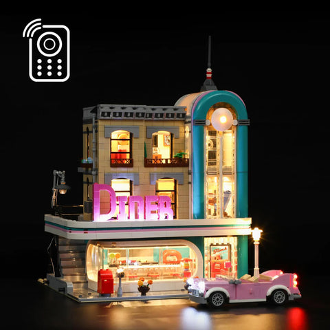 Light Kit for LEGO Downtown Diner 