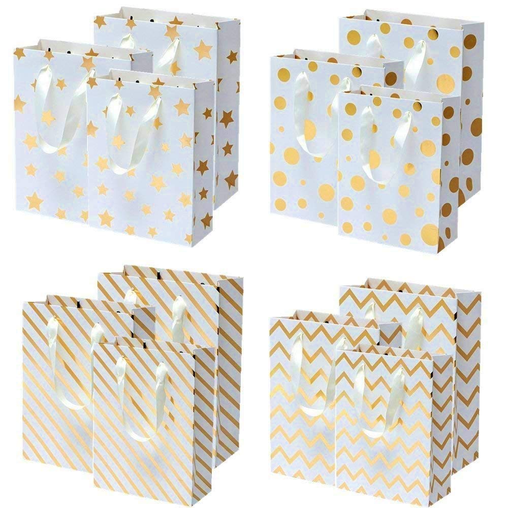 UNIQOOO 60 Sheets Premium Metallic Gold Tissue Gift Wrap Paper