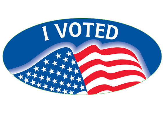 1 inch Permanent Voting Sticker Packs, 240/Pack, 2024