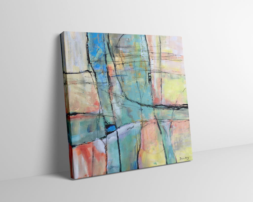 Decorate your living room with a modern twist with Deniel Henry's abstract paintings