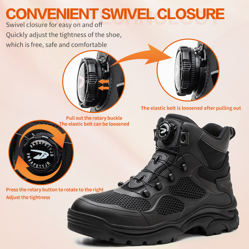9KSafety BOA Closure System Steel Toe Shoes Boots GS9195