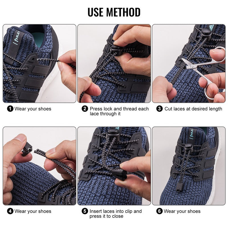 9KSafety No-tie Shoelaces