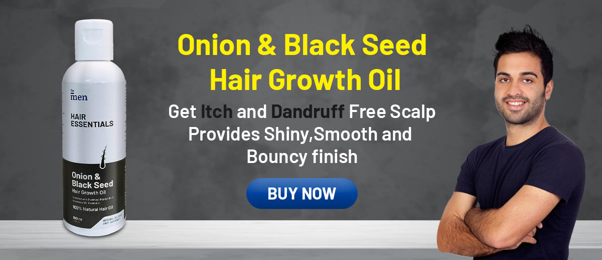 पुरुषों के लिए प्याज और काले बीज का बाल बढ़ाने वाला तेल