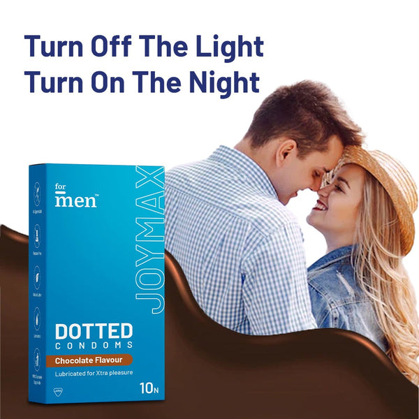 JoyMax Dotted & Lubricated Condoms - Chocolate Flavoured