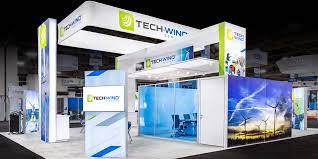 An eye catching trade show booth