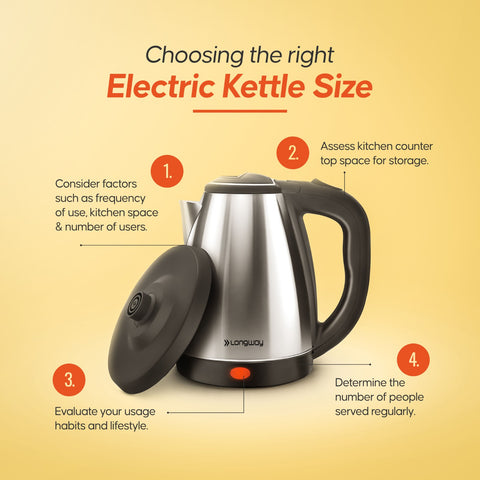 Choose The Right Size Electric Kettle For You And Your Family