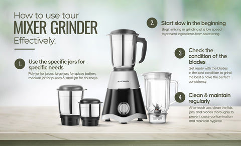 How to use your mixer grinder effectively