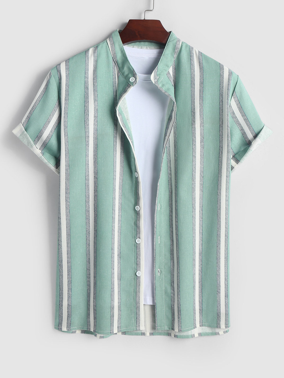 Mens Cotton and Linen Striped Sets