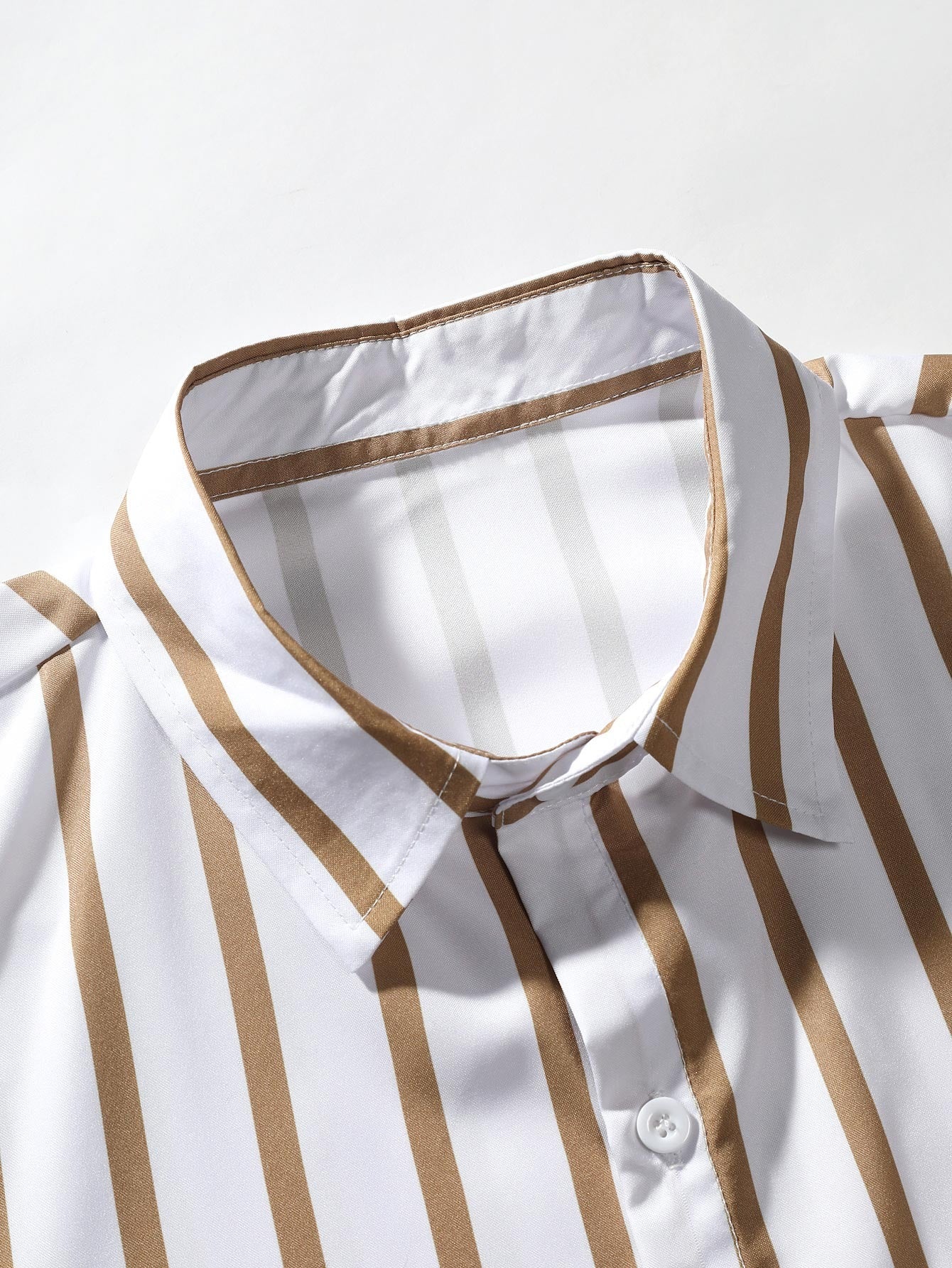 Mens Striped Button Shirt