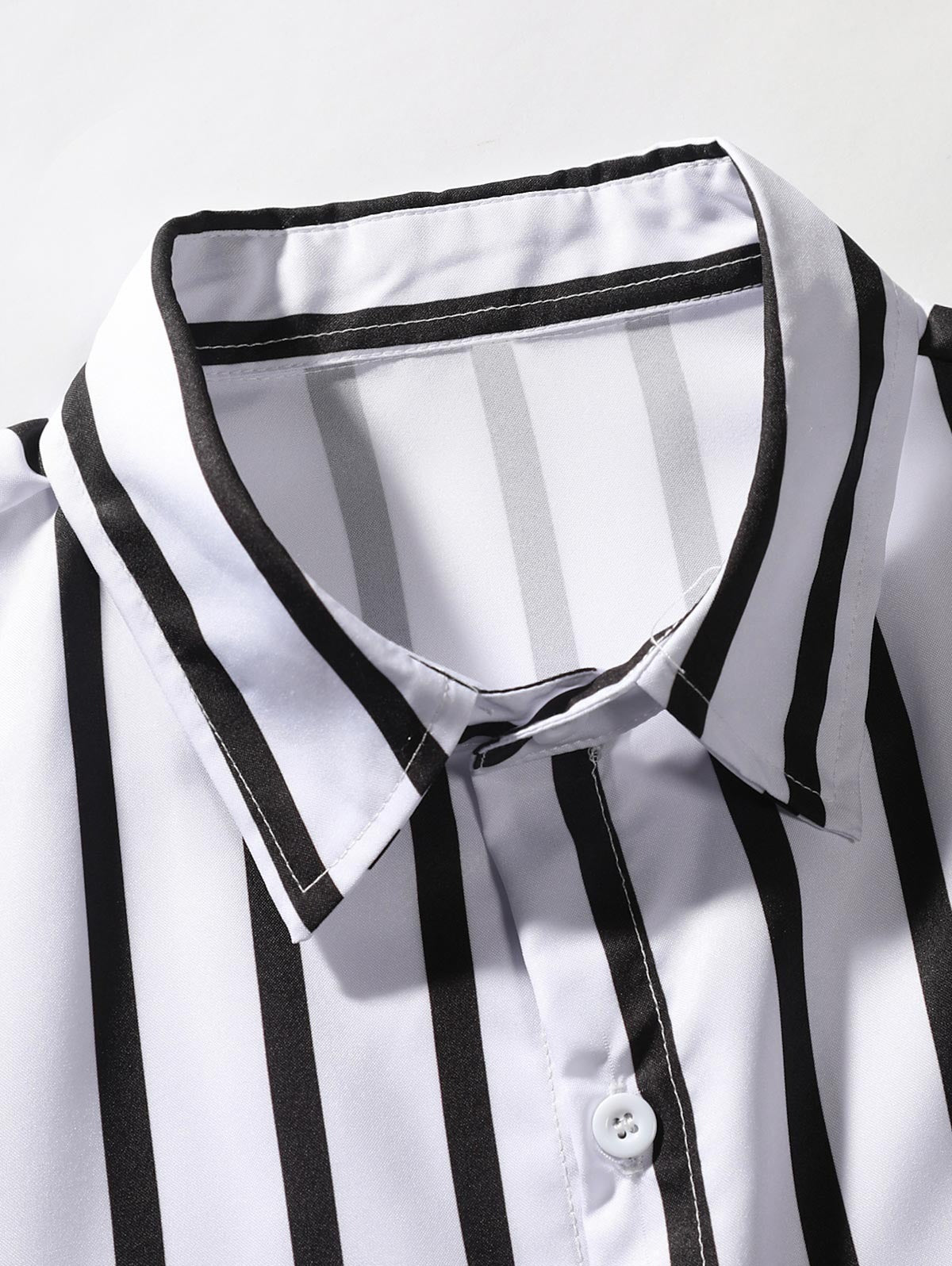 Mens Striped Button Shirt