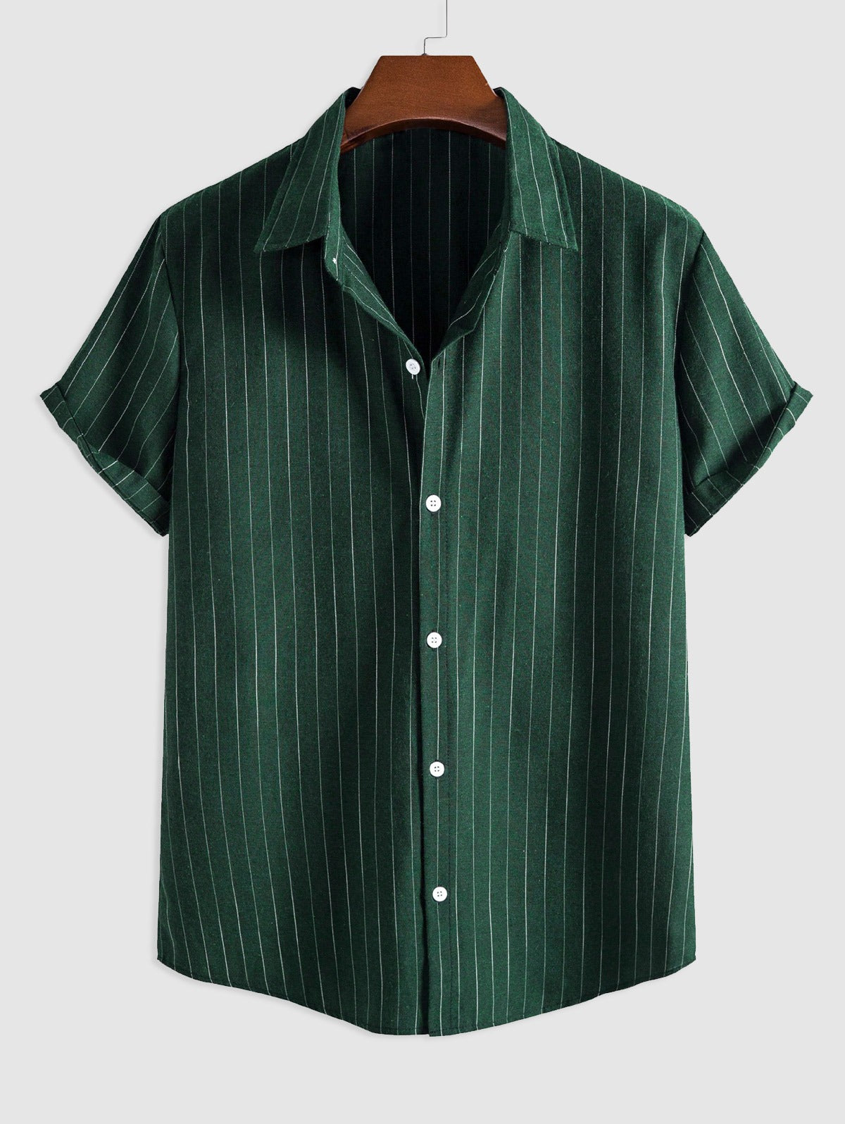 Mens Striped Pattern Casual Shirt