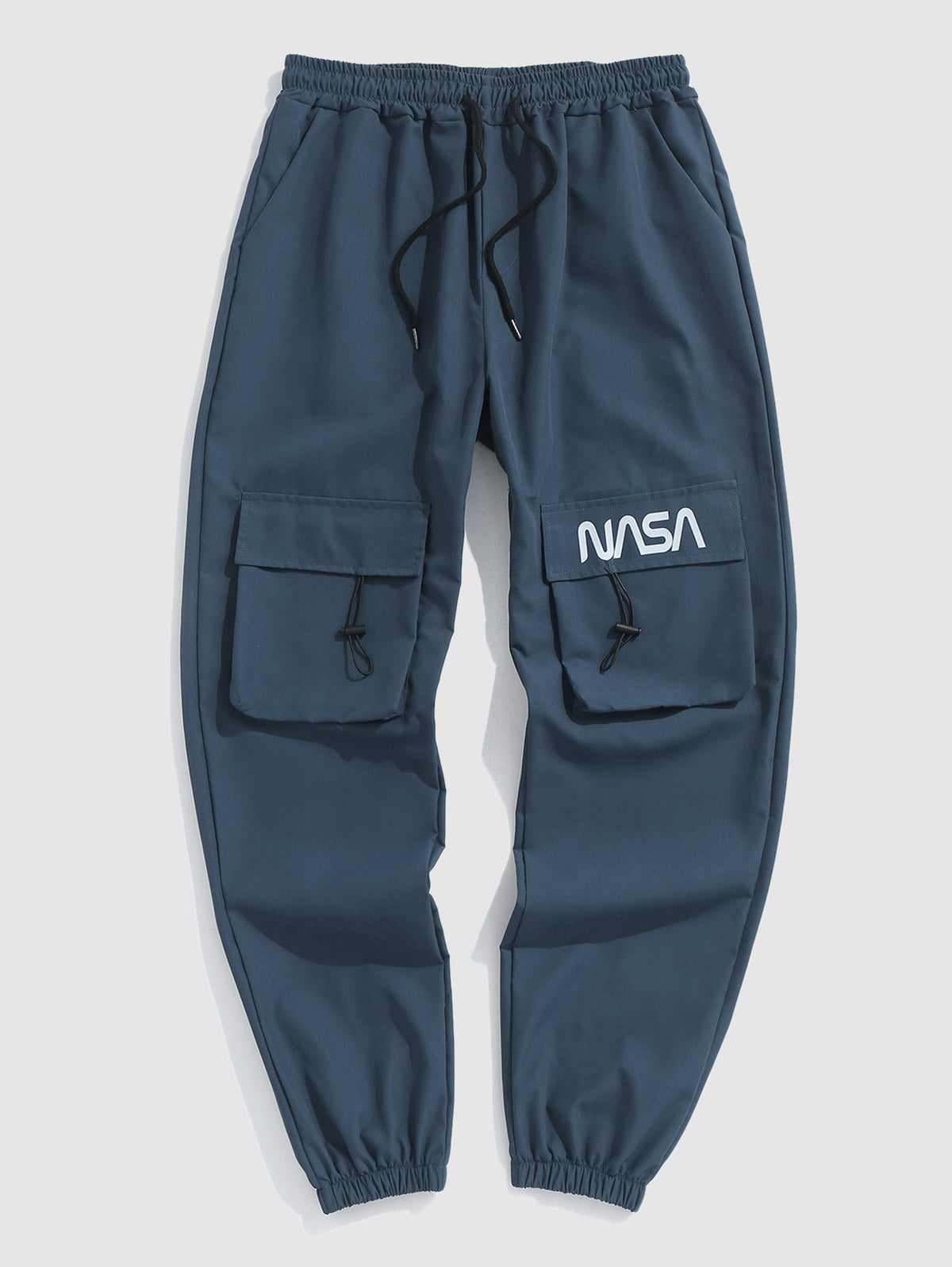 Mens Letter Graphic Cargo Pants