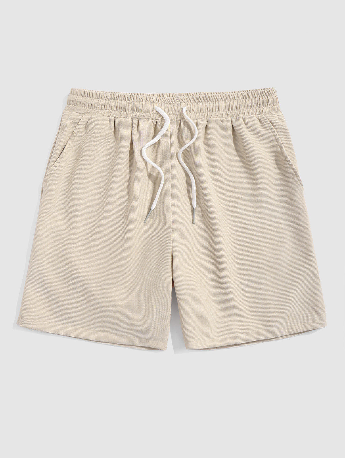 Mens Pocket Plain Corduroy Textured Shorts