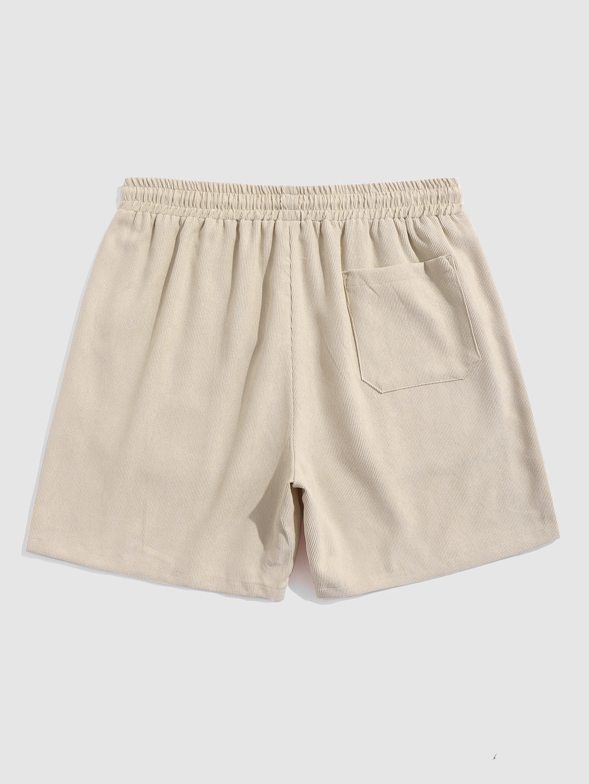 Mens Pocket Plain Corduroy Textured Shorts