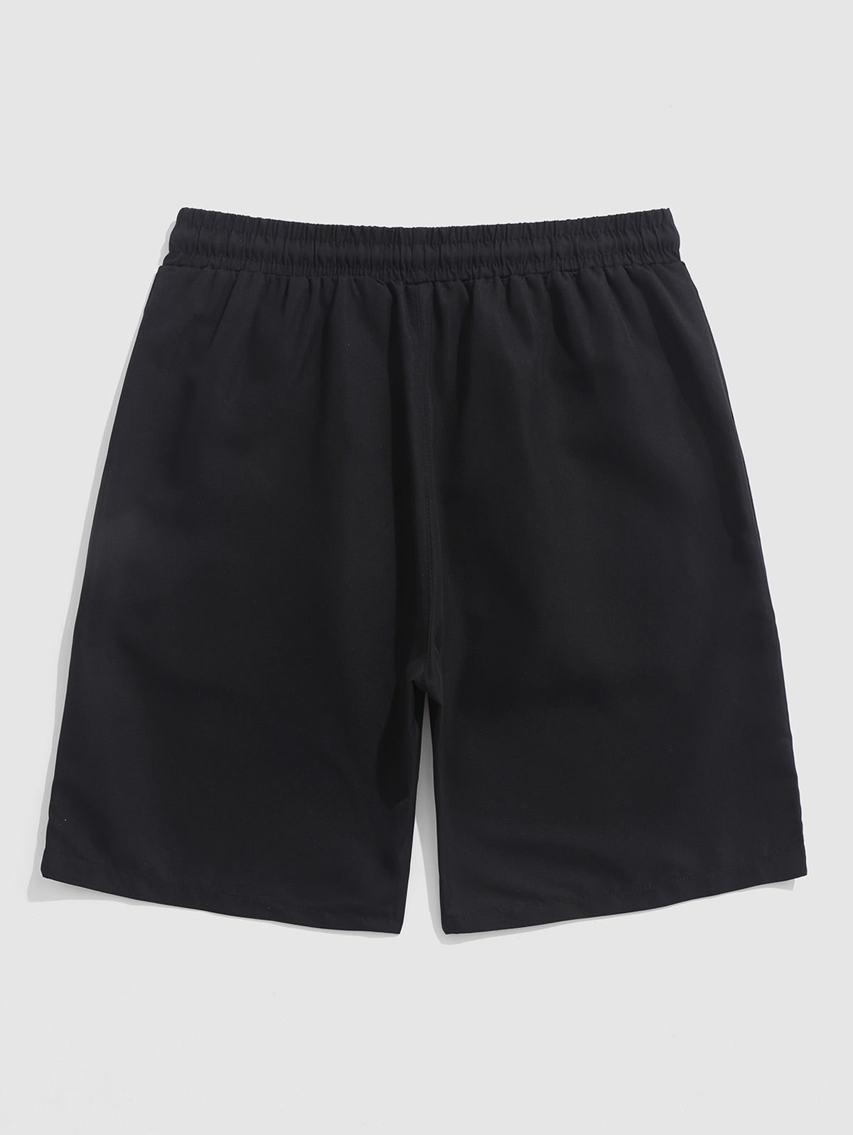 Mens Solid Color Quick Dry Basic Casual Shorts