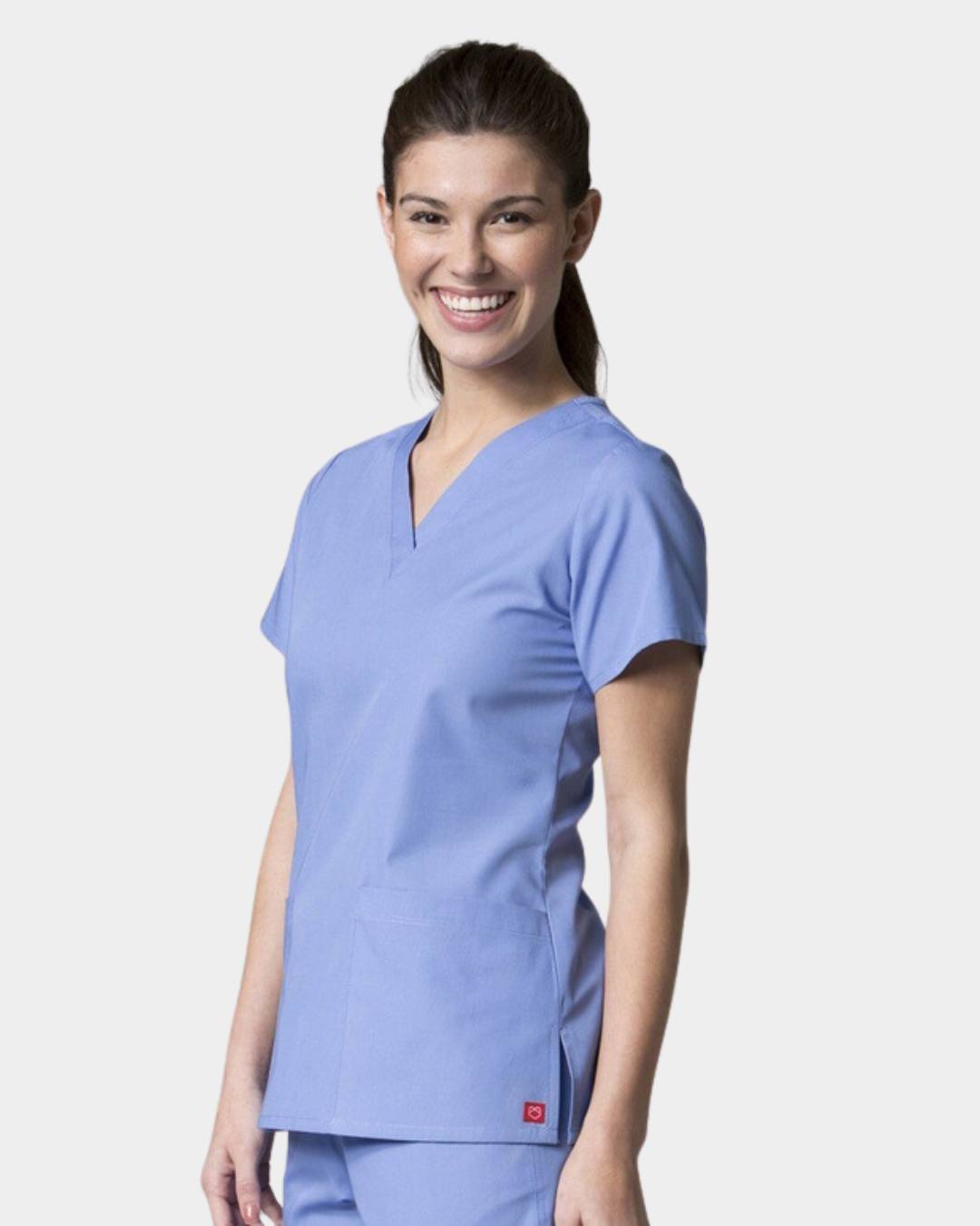 Red Panda Ladies 2-Pocket Scrub Top - 1716