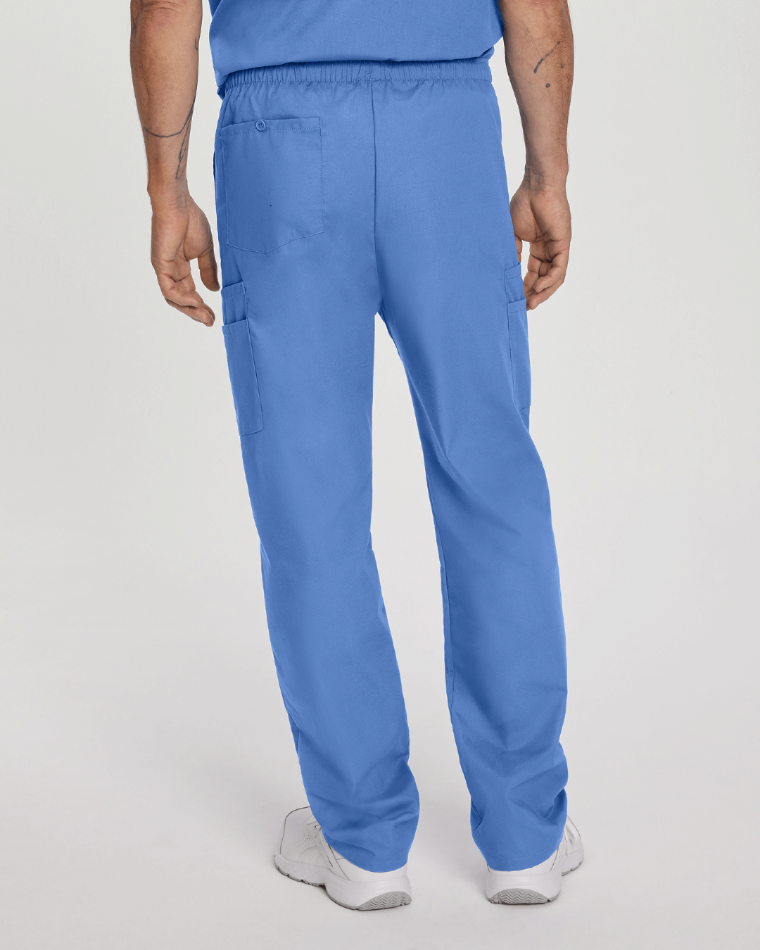 Essentials Men's Straight-Leg Cargo Scrub Pants - 8555