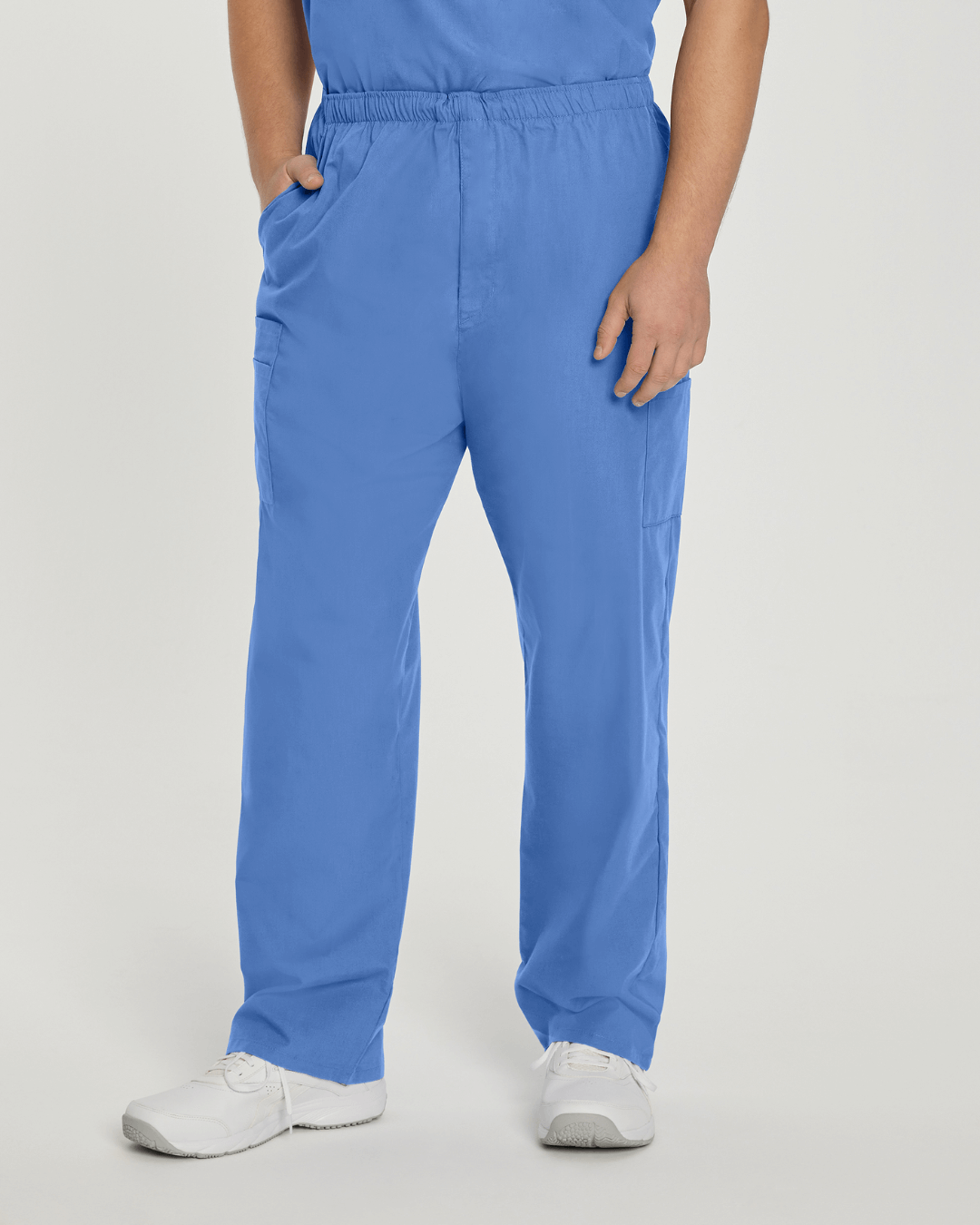 Essentials Men's Straight-Leg Cargo Scrub Pants - 8555