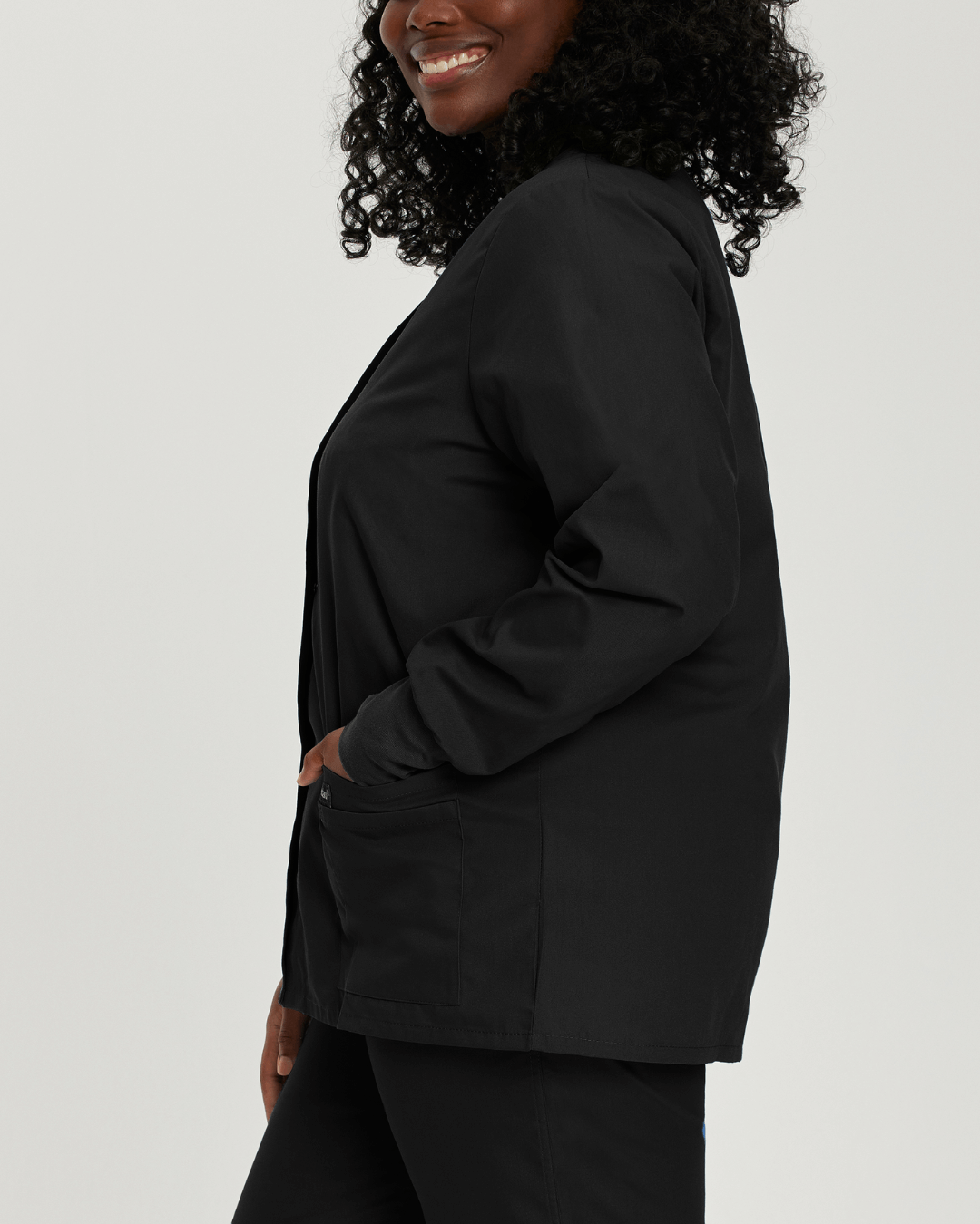 Landau Round Neck Warm-up Jacket - 7525