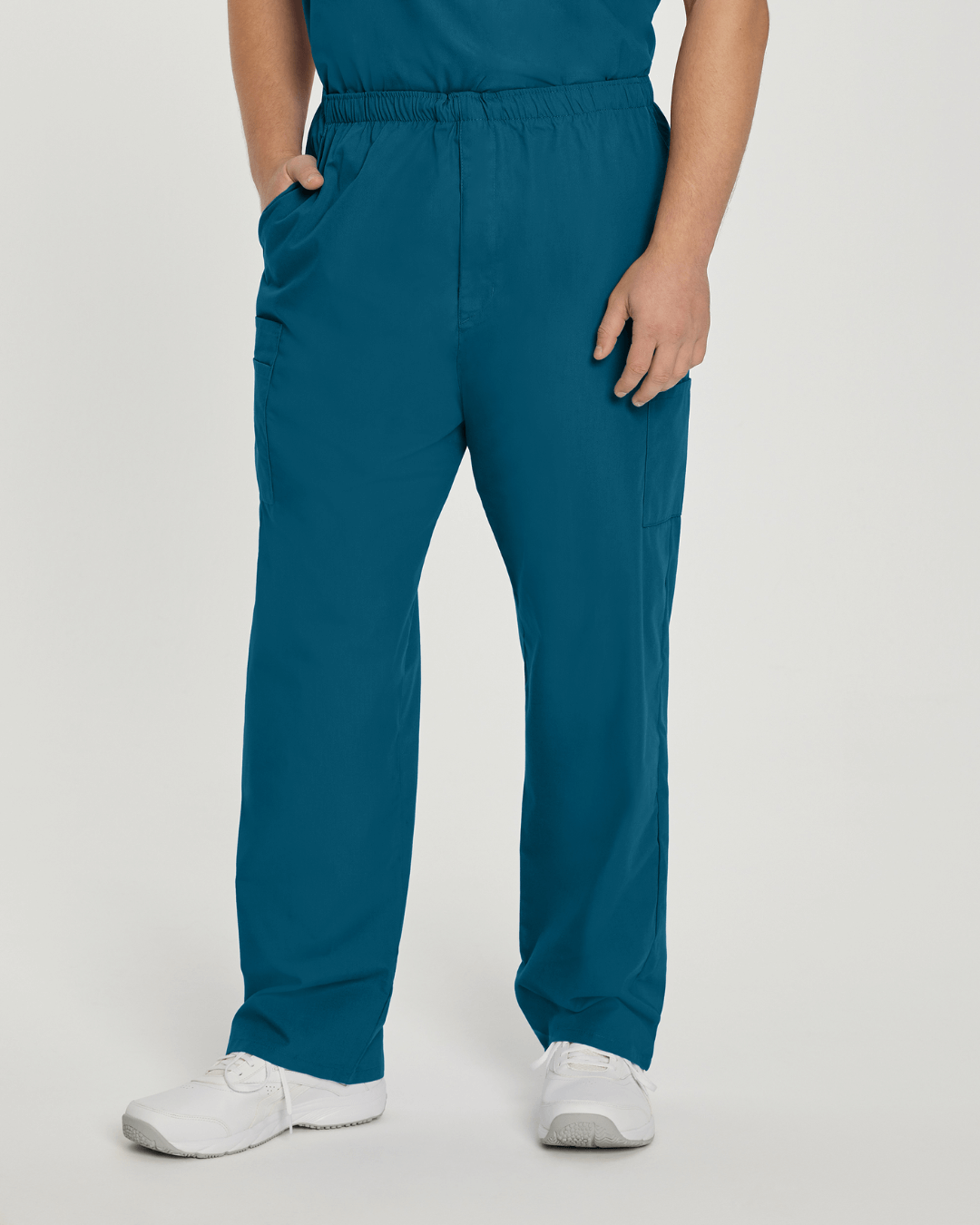 Essentials Men's Straight-Leg Cargo Scrub Pants - 8555