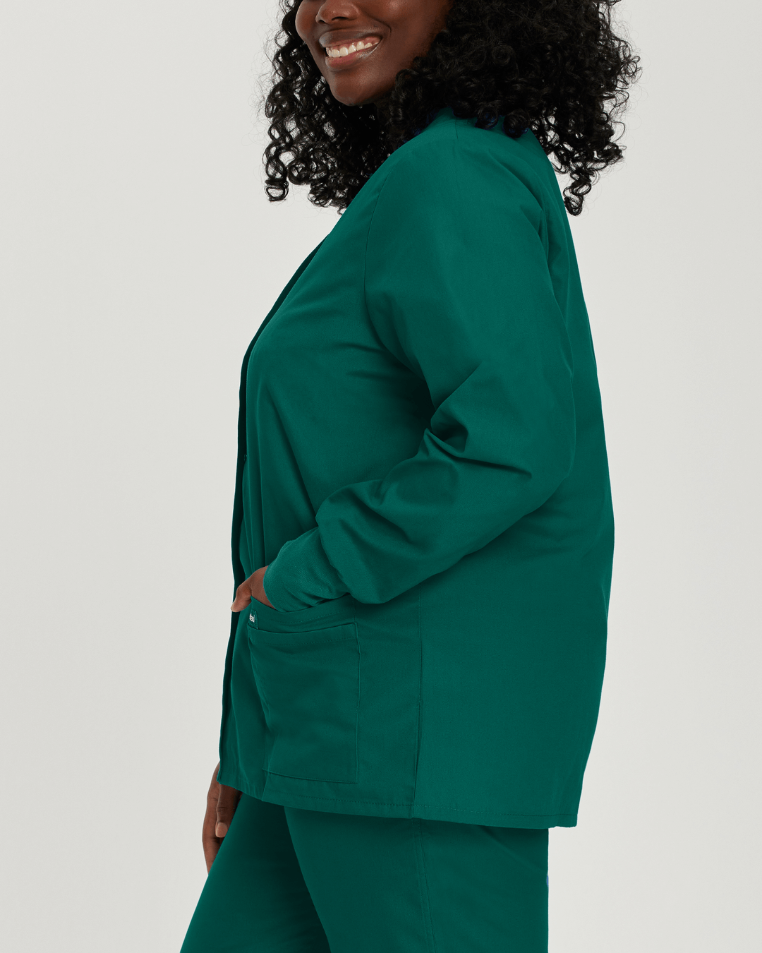 Landau Round Neck Warm-up Jacket - 7525