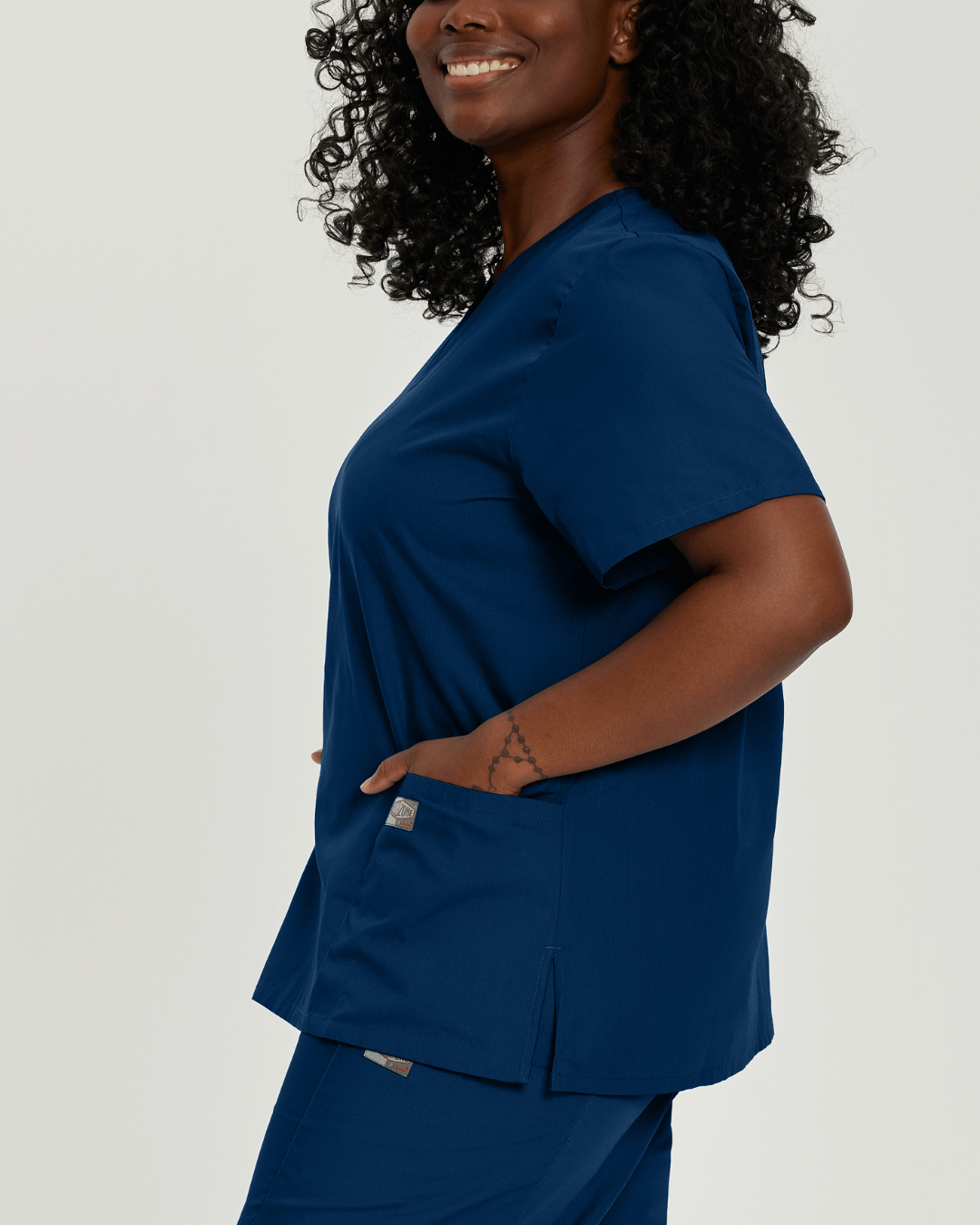 ScrubZone Women's 3-Pocket V-Neck Scrub Top - 70221