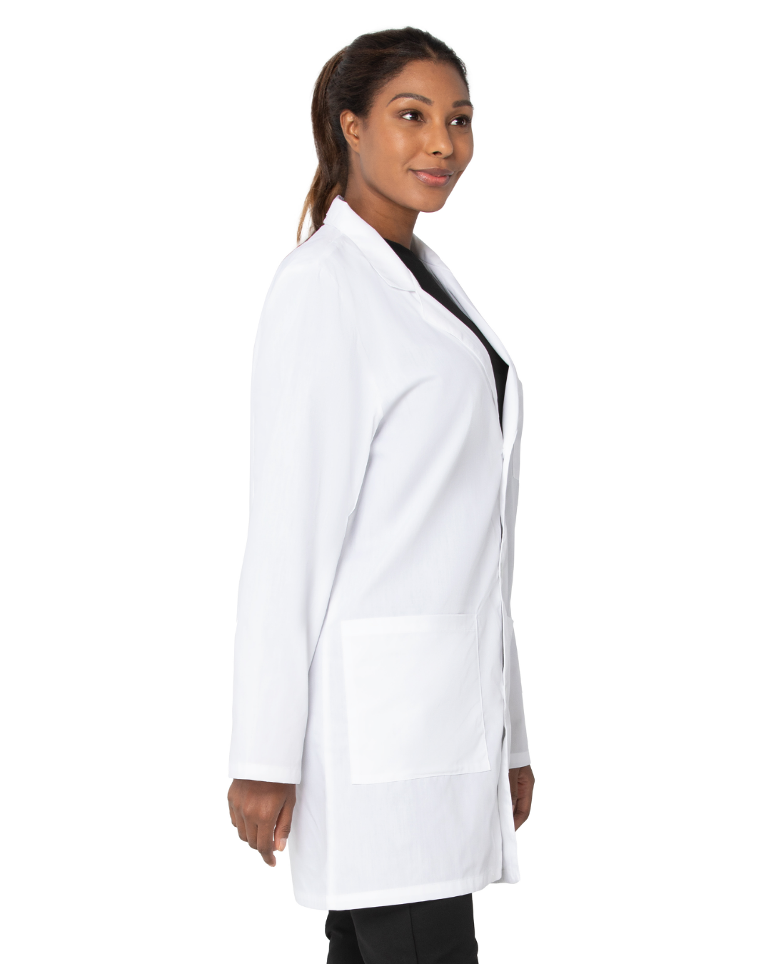 Unisex 3-Pocket Mid-Length Lab Coat - 86002