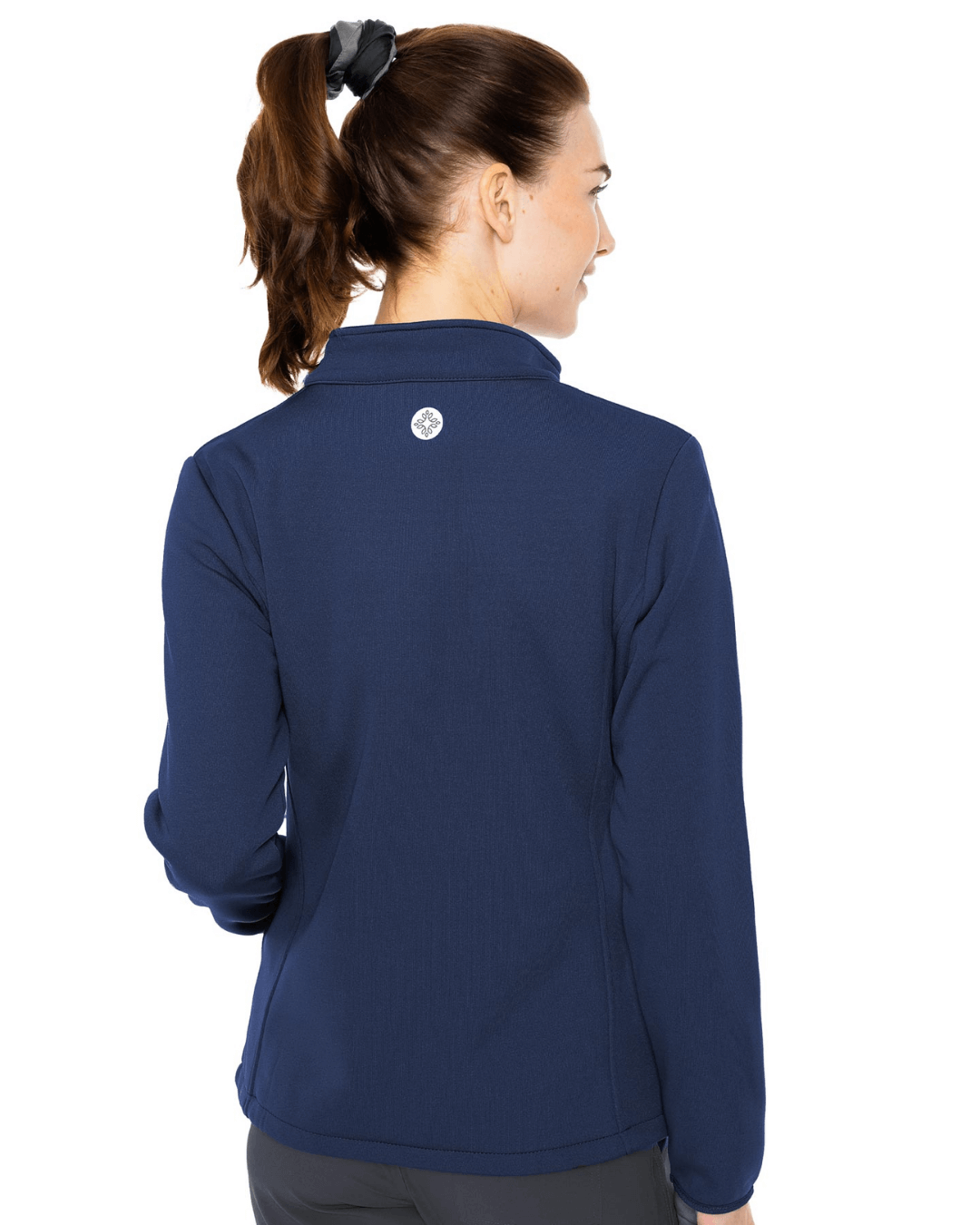 Medcouture Women's Navy Scrub Jacket- 8684