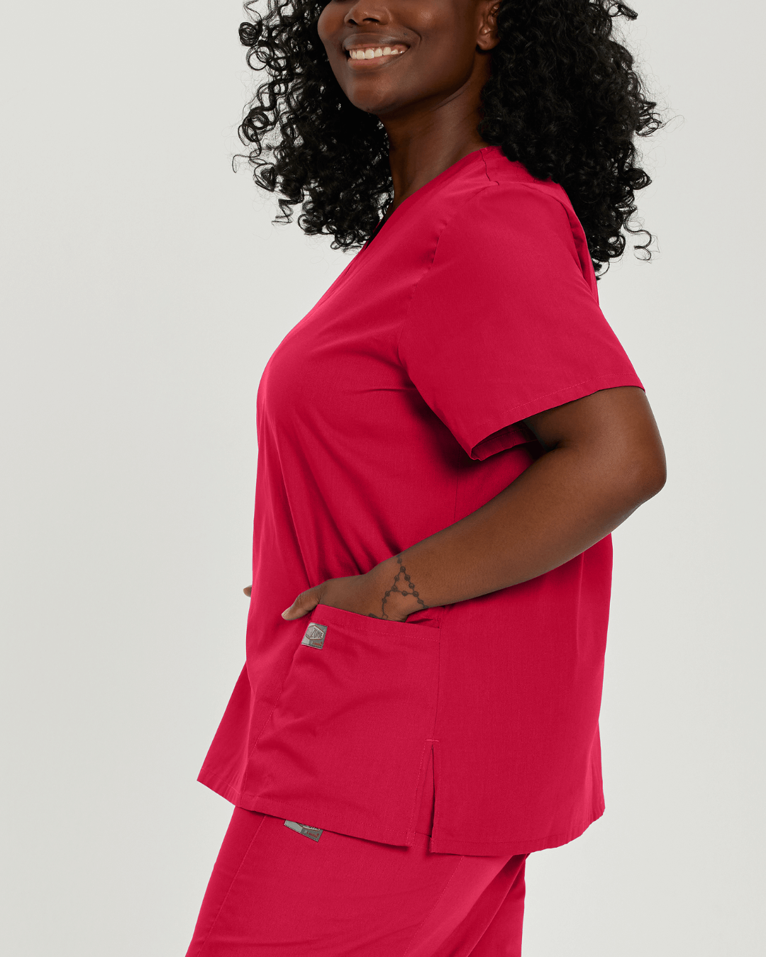 ScrubZone Women's 3-Pocket V-Neck Scrub Top - 70221