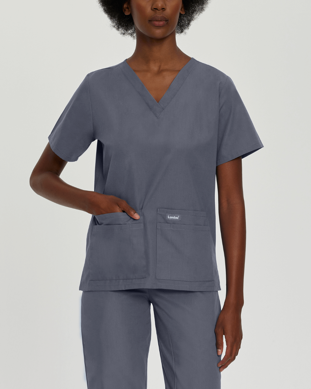 Women's Essentials Scrub Set - Steel Grey