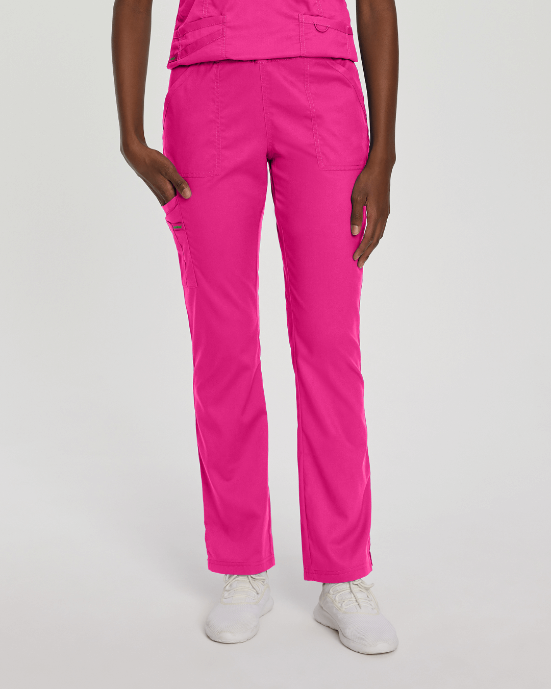 ProFlex Women's Straight-Leg Cargo Scrub Pants - Primrose 2042