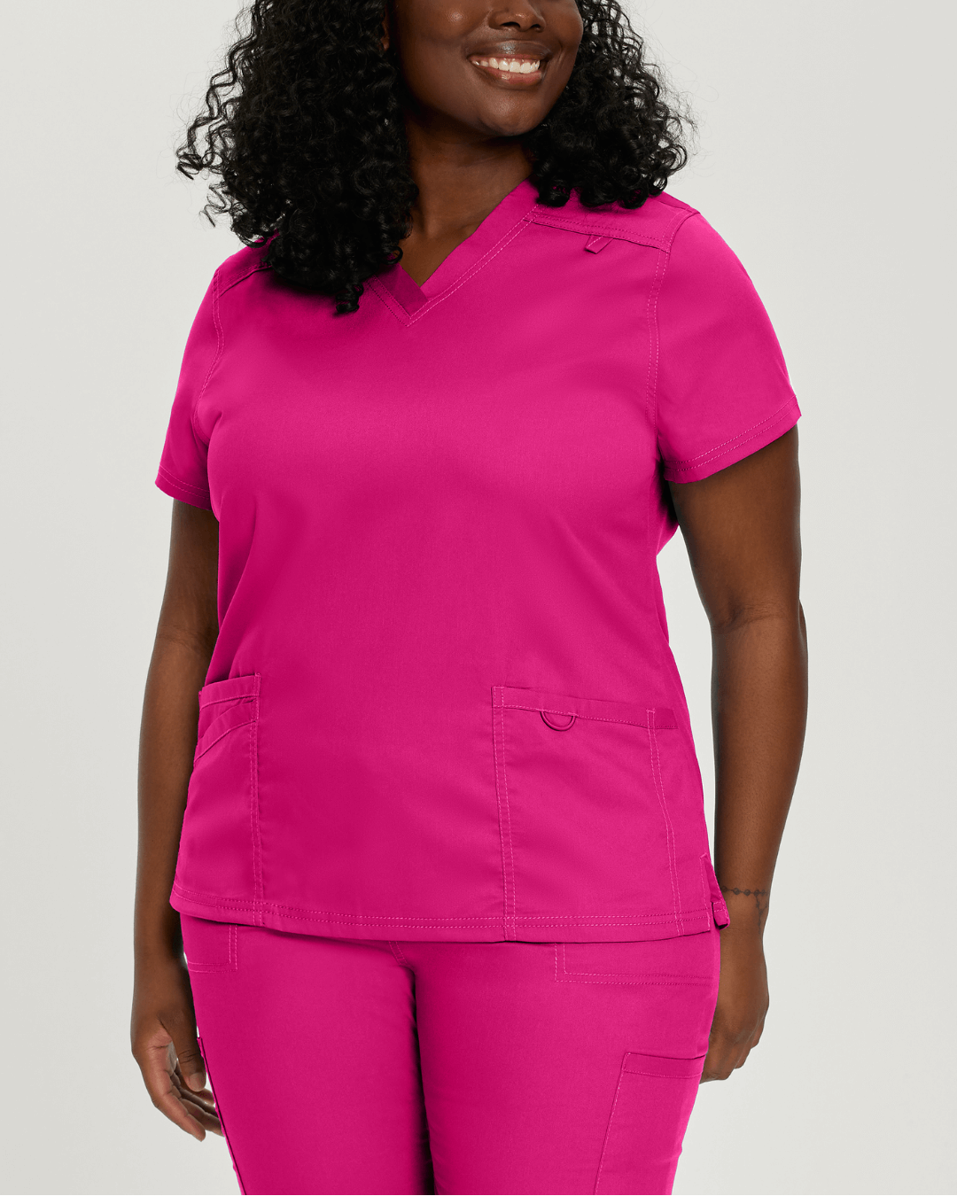 XXS ProFlex Women's 3-Pocket V-Neck Scrub Top- Primrose 4160