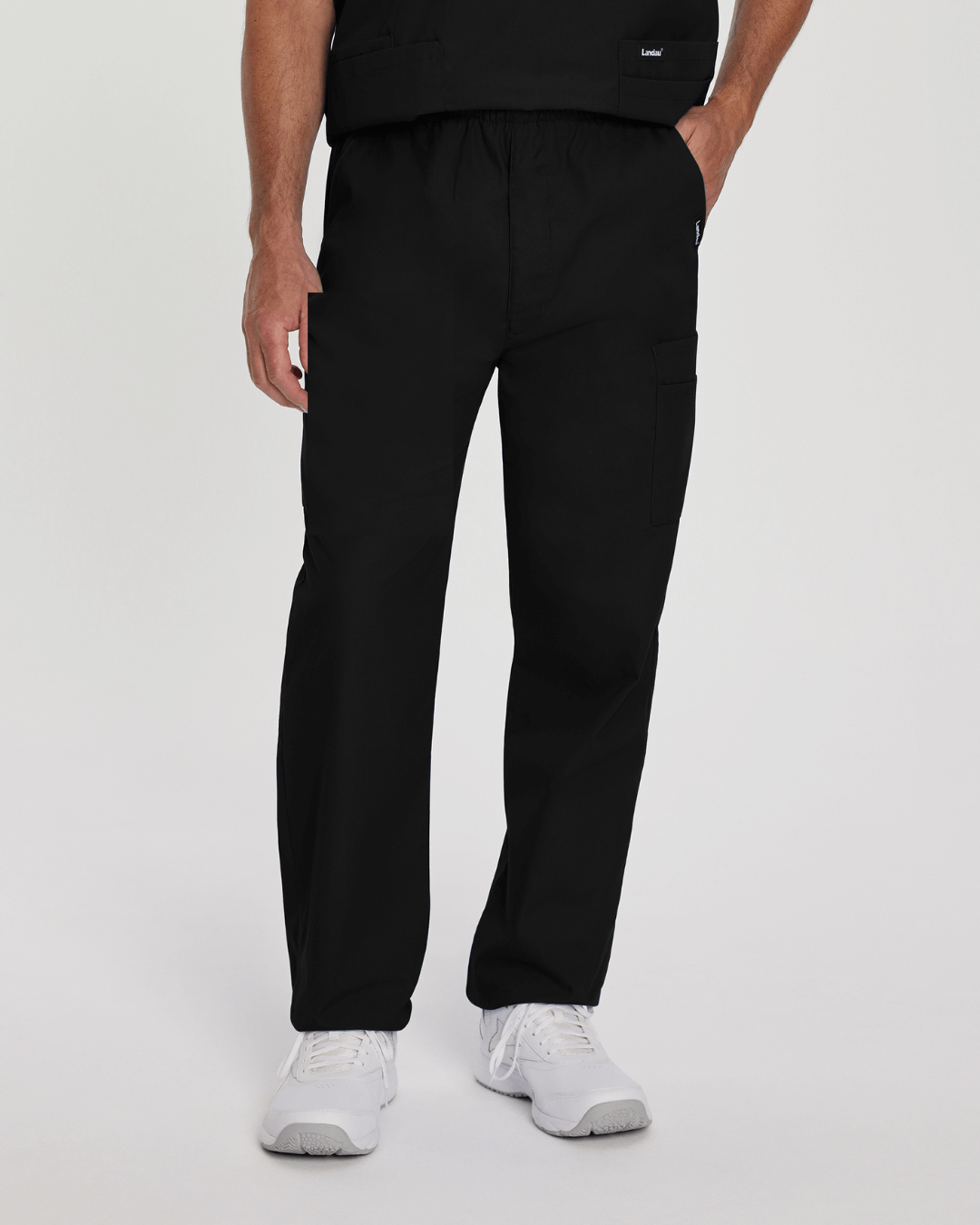 Essentials Men's Straight-Leg Cargo Scrub Pants - 8555