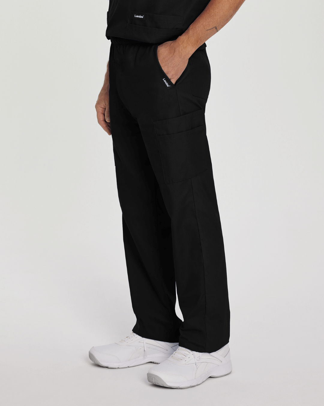 Essentials Men's Straight-Leg Cargo Scrub Pants - 8555